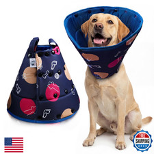 Ejona's furryfamily XXL Dog Cone Collar Adjustable for Large Dogs Post Surgery W