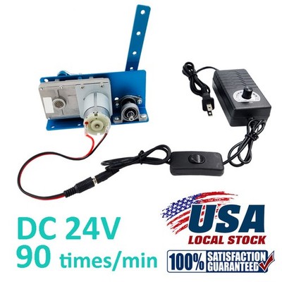 DIY Design 24V Reciprocating Swing Motor 20-120 Degrees Adjustable Speed 90rpm