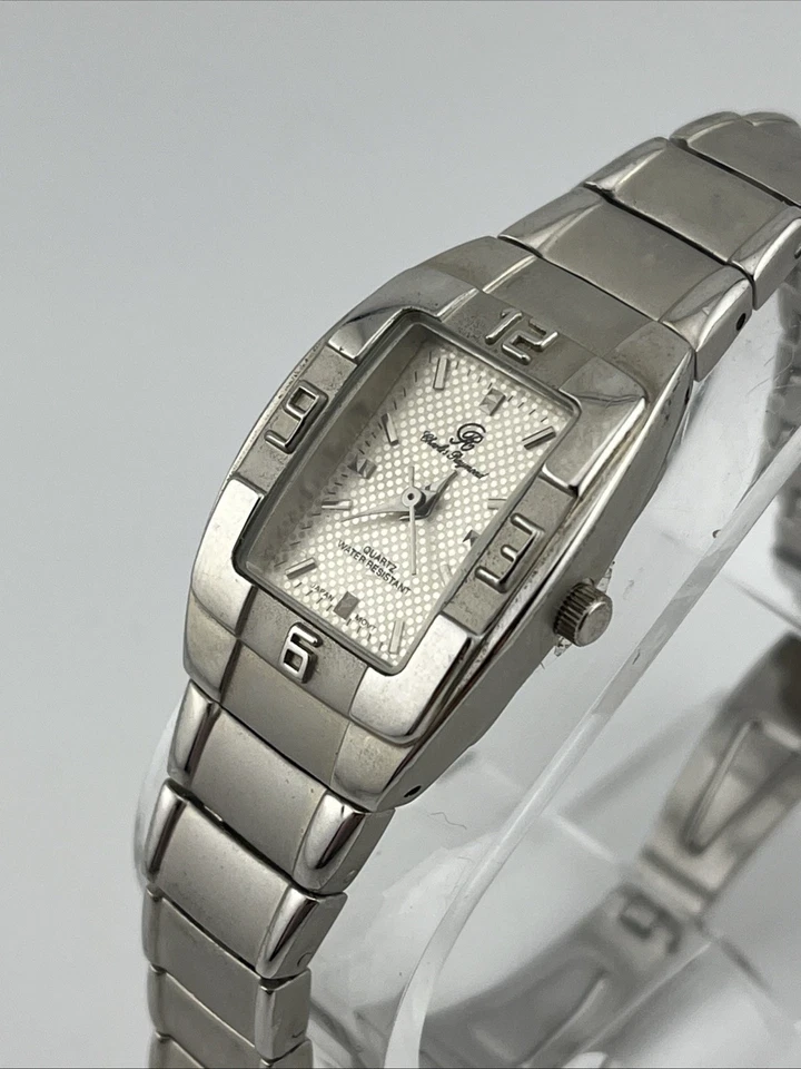 Reloj Charles Raymond Mujer 24mm Estuche Plateado 7.25" Banda - Batería Nueva Foto 3 de 4