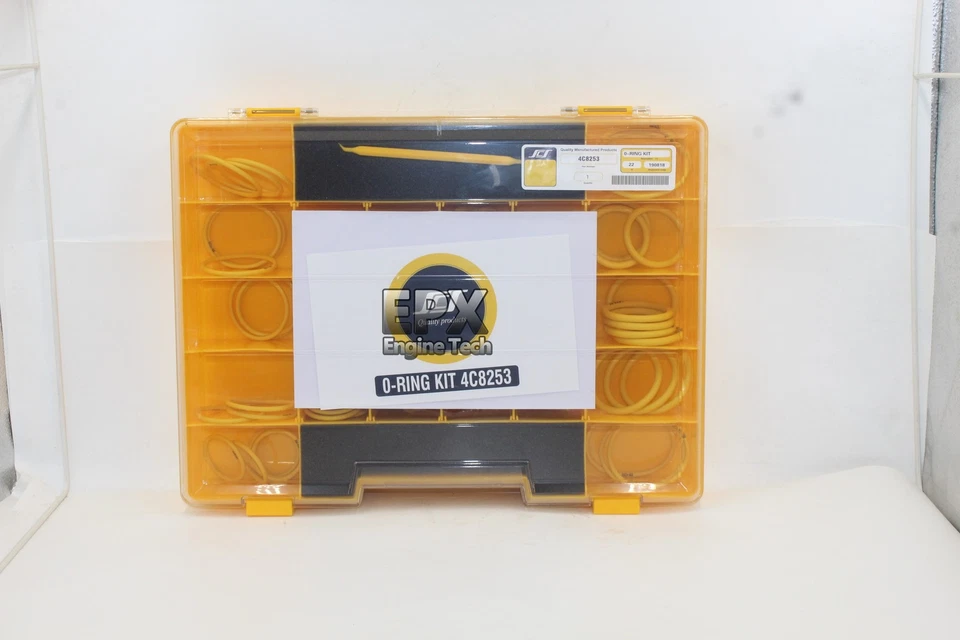 Kit de sellado de caja de juntas tóricas de silicona 149 piezas 32 tipos 4C8253 para Caterpillar CAT 4C-8253 Foto 3 de 4