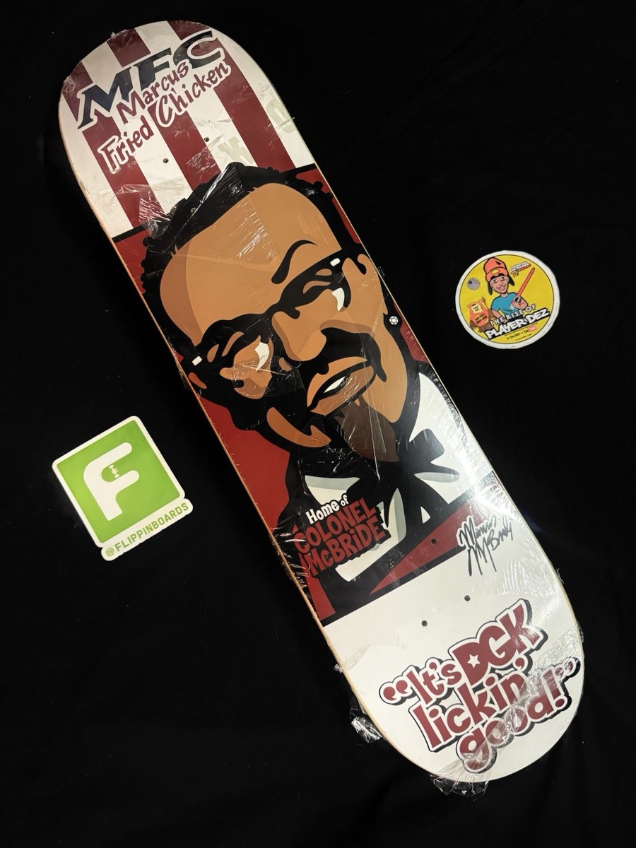 SUPER RARE Marcus McBride KFC Colonel DGK Skateboard Deck Dirty