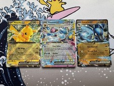 Pokémon TCG Prismatic Evolutions EX Bundle x3 026/131 Pikachu, 028/131, 051/131
