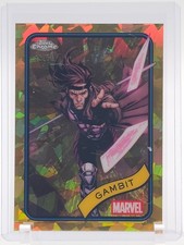GAMBIT 2025 TOPPS CHROME MARVEL SAPPHIRE GOLD REFRACTOR /50 #105 Q3873