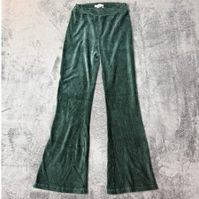 Urban Outfitters Corduroy Flare Pants Green High Waist Wide Leg Small
