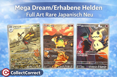 Pokemon Mega Dream/Erhabene Helden Full Art Rares Japanisch NEU