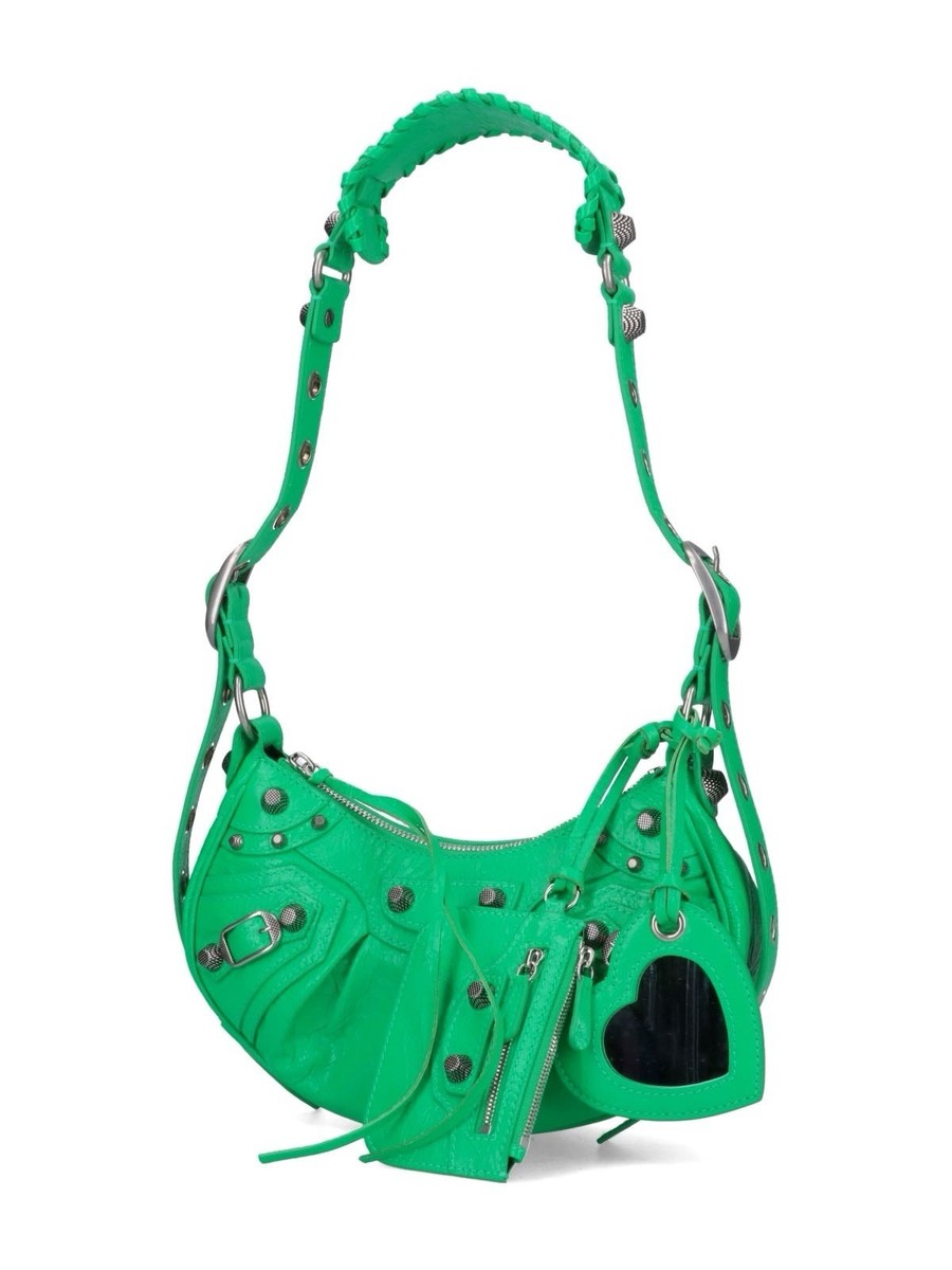 Balenciaga Vivid Green Le Cagole XS Shoulder Bag Purse $2600 NEW