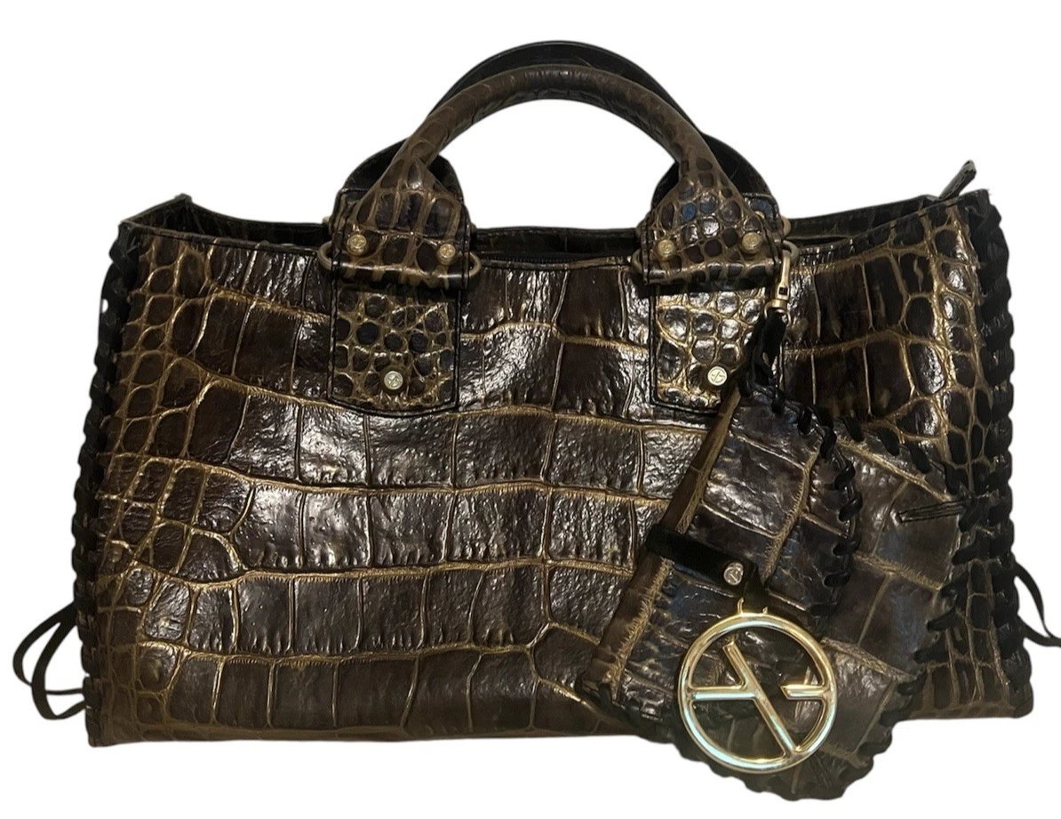 Francesco Biasia Leather Exterior Satchel/Top Handle Bag Handbags