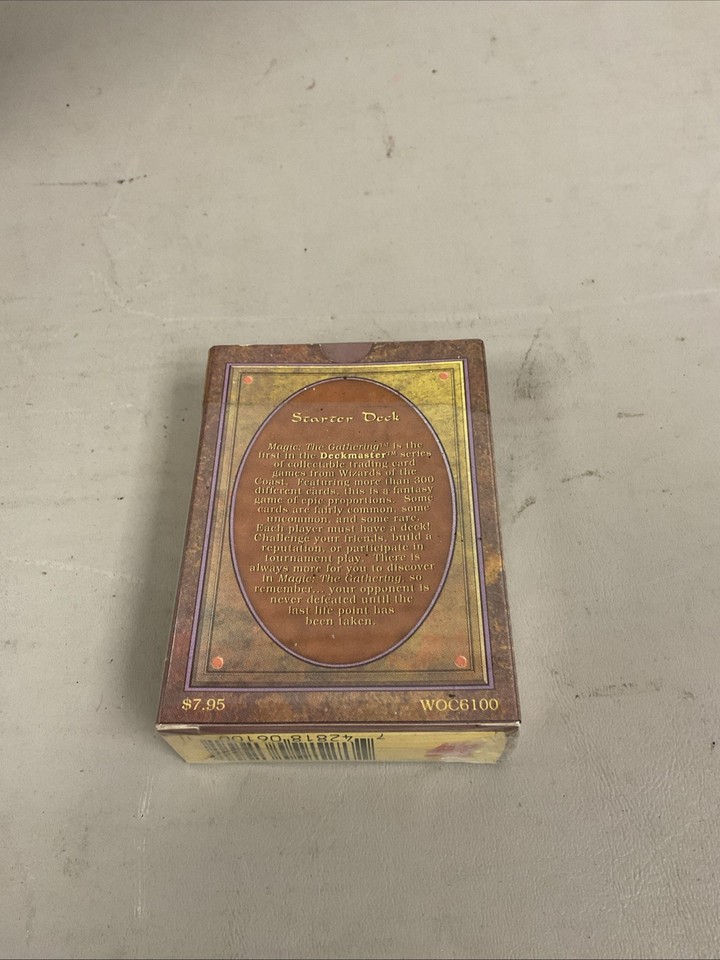 Magic The Gathering Revised Edition 1994 Starter Deck, Deck Box EMPTY ...
