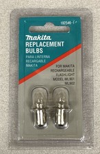 Makita Replacement Bulbs Lamps 2-Pk Flashlight Models ML901, ML902 192546-1 NOS