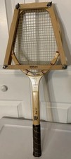 TENNIS RACKET Vintage Wooden Early Wilson Hawk W/Cage