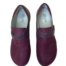 JBU by Jambu Sedona Burgundy Suede Memory Foam Slip On Shoes Women's Size 8.5M
