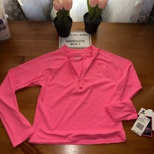 Andy Evan Rashguard Girls Size Medium 10 Pink 50 Long Sleeve New