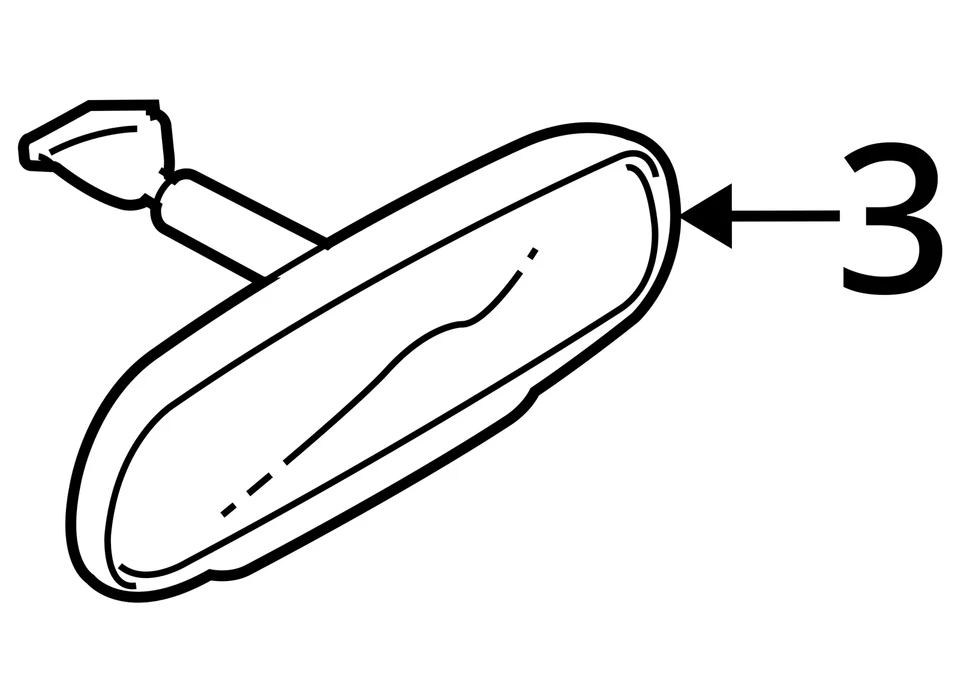 Rear View Mirror Automatic Dimming Homelink Fits 04-08 MAZDA RX8 104914478 - Изображение 4 из 4