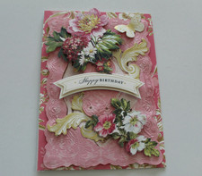 Anna Griffin "Happy Birthday" 3D Handmade Layered Card