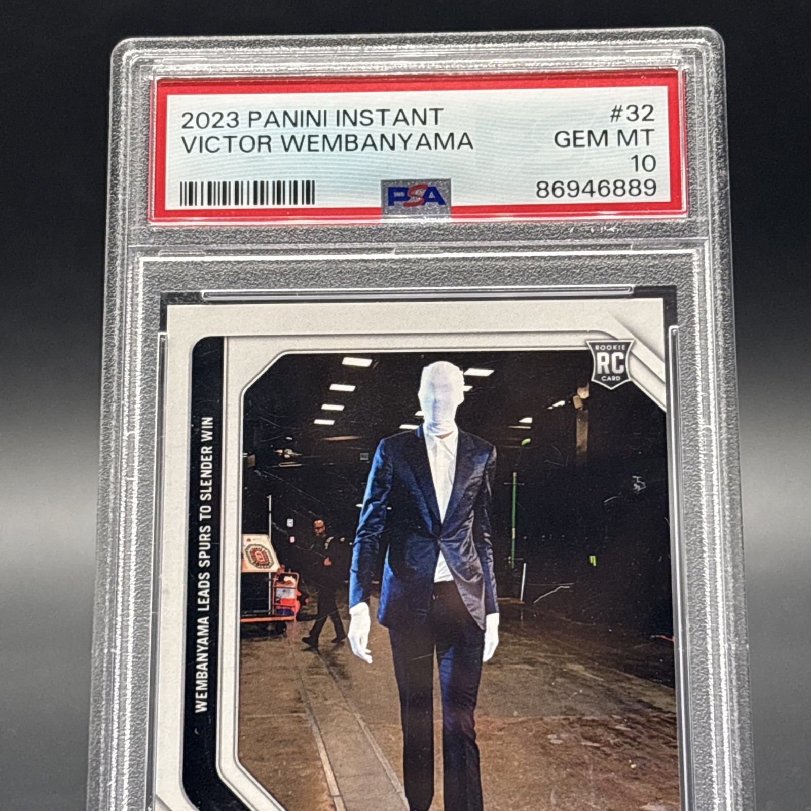2023 PANINI INSTANT #32 VICTOR WEMBANYAMA PSA 10 /15593 view 2