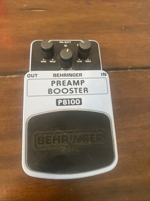 Behringer PB100 Preamp Booster Electric Guitar Pedal