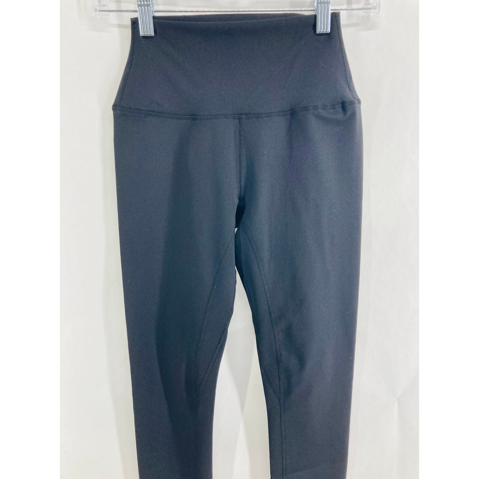 Unbranded Solid Black Fitted Compression High Wai… - image 2