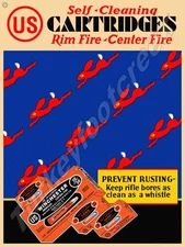 US Cartridge Self Cleaning Cartridges V2 Metal Sign 3 Sizes to Choose From