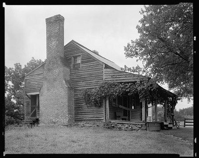 Morganton North Carolina Willow Hill House 1930s Rustic Farmhouse Chimney