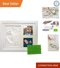 Baby Hand  Footprint Keepsake Kit   Safe Clay  Personalization Stencil 12x11 