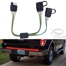 4 Way Y-Splitter Plug Universal for Tailgate Light Bar and Trailer Lights 1Pc
