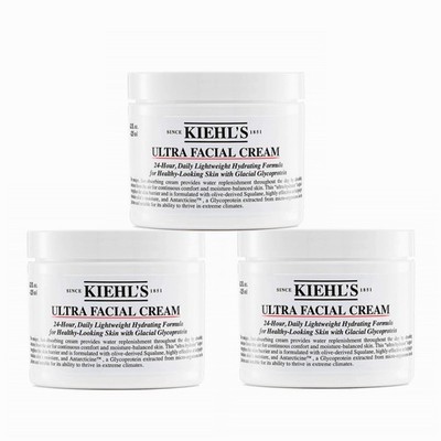 3pcs Kiehl's Ultra Facial Cream 4.2oz (125ml)