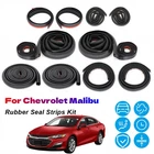 Rubber Seal Strip Trim Weather Draft Noise Reduction Kit For Chevrolet Malibu