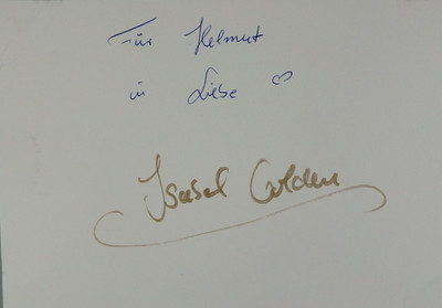 Autogramm deutsche Schauspielerin Isabel Golden (121173)