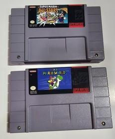 Original Super Nintendo Entertainment System Console SNES Video Game Bundle