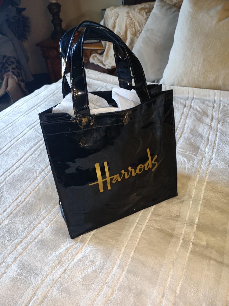 Black Harrods patent 10x10x4