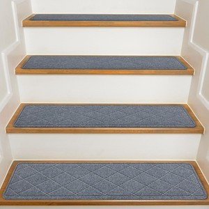 Stair Treads for Wooden Steps Indoor, 15 Pack 8" X 30" Non Slip Carpet Stair ...