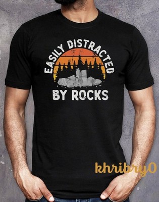 Easily Distracted By Rocks Short Sleeve T-Shirt