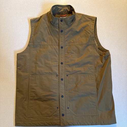 Gilet De Pêche Simms – Marron – Taille XXL – Cordura Durable – Neuf Avec étiquettes