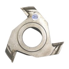 Raised Shaper 3-Wing Cutter Molder 1/2 Height, 3/4 Radius, 3-3/4 Dia, 1-1/4 Bore