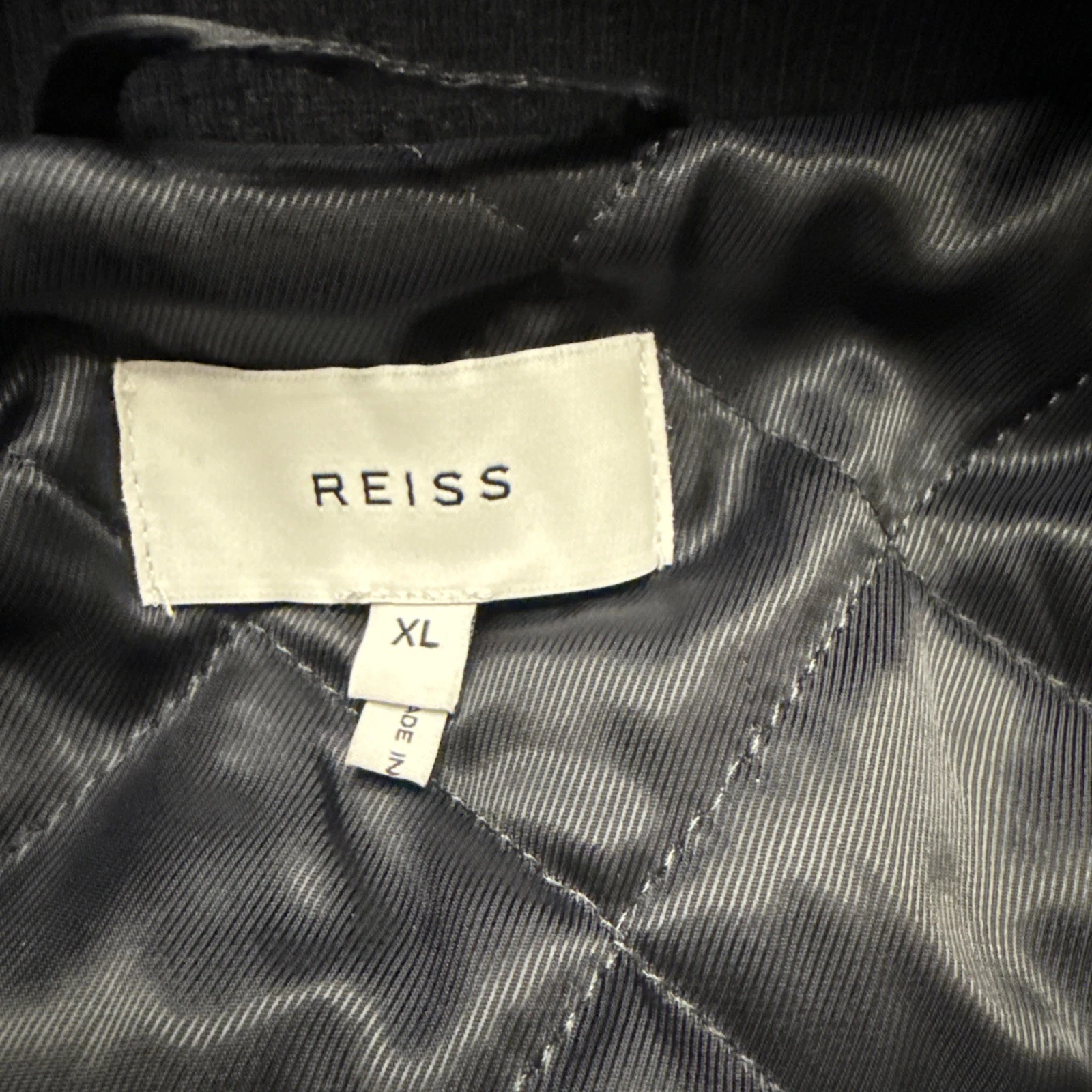 Reiss Dunstan Navy Brushed Wool Blousen Winter Jacket Coat Men’s XL $670 image 6