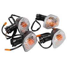 4Pcs Turn Signal Light Amber Indicator Fit For Kawasaki KLR650 KLE500 ZX-6R Z750