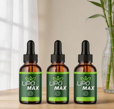(3 Pack) Lipo Max Drops Advanced Formula Health & Fitness Supplement 180 Serving