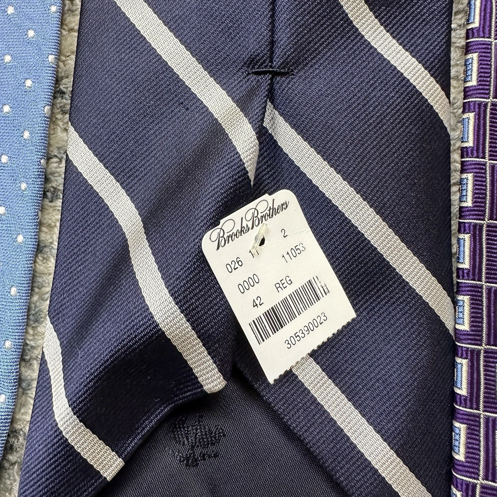Lot of 8 Brooks Brothers Makers Silk Ties Made USA NYC Striped Geometric Dot image 11