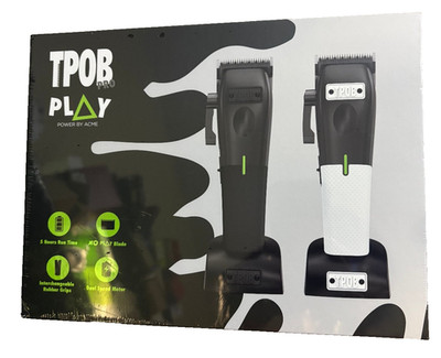 TPOB Pro PLAY Power by ACME Black & White Set Clipper New Sealed