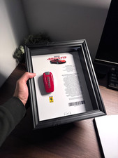 FERRARI 488 GTB Key display Frame – Spec Edition 20x25cm | For Ferrari Lovers