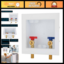 Washing Machine Outlet Box with Center Drain, 1/2" Inlet 3/4" Male Thread