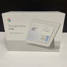 Google Nest Hub w/ Built-In Google Assistant-Chalk (GA00516-US) *Likenew In Box*