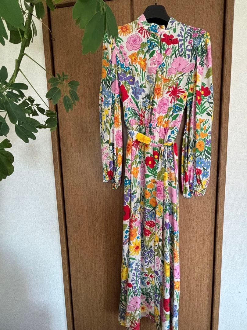 chinese dress ladies Reserved Long Cotton One-shoulder Dress Pantone Used once One Size main image 1