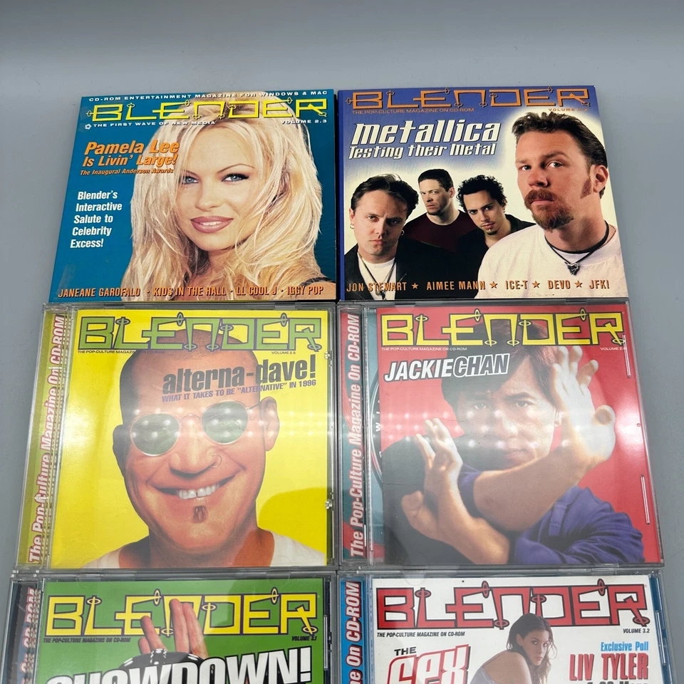 Blender Magazine CD-Rom Lot of 7 Vol. 2.3 - 2.6 , 3.1 3.2 3.4 | Pop Culture Foto 2 de 4