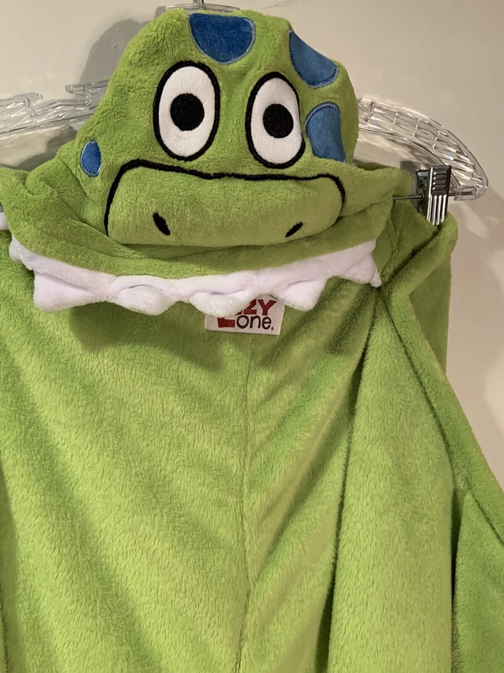 Lazy One Kids Hooded Dinosaur Blanket W/ Hand Pockets - Image 2 of 4