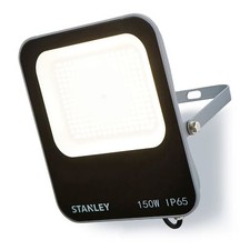 Stanley Floodlight 150W Slimline IP65 Outdoor Integrated LED - Black Clearance  