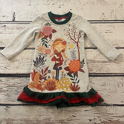 Girls Cotton Dresses Kids Cartoon Sequined Butterfly Print Size 2-3Y Fantasy