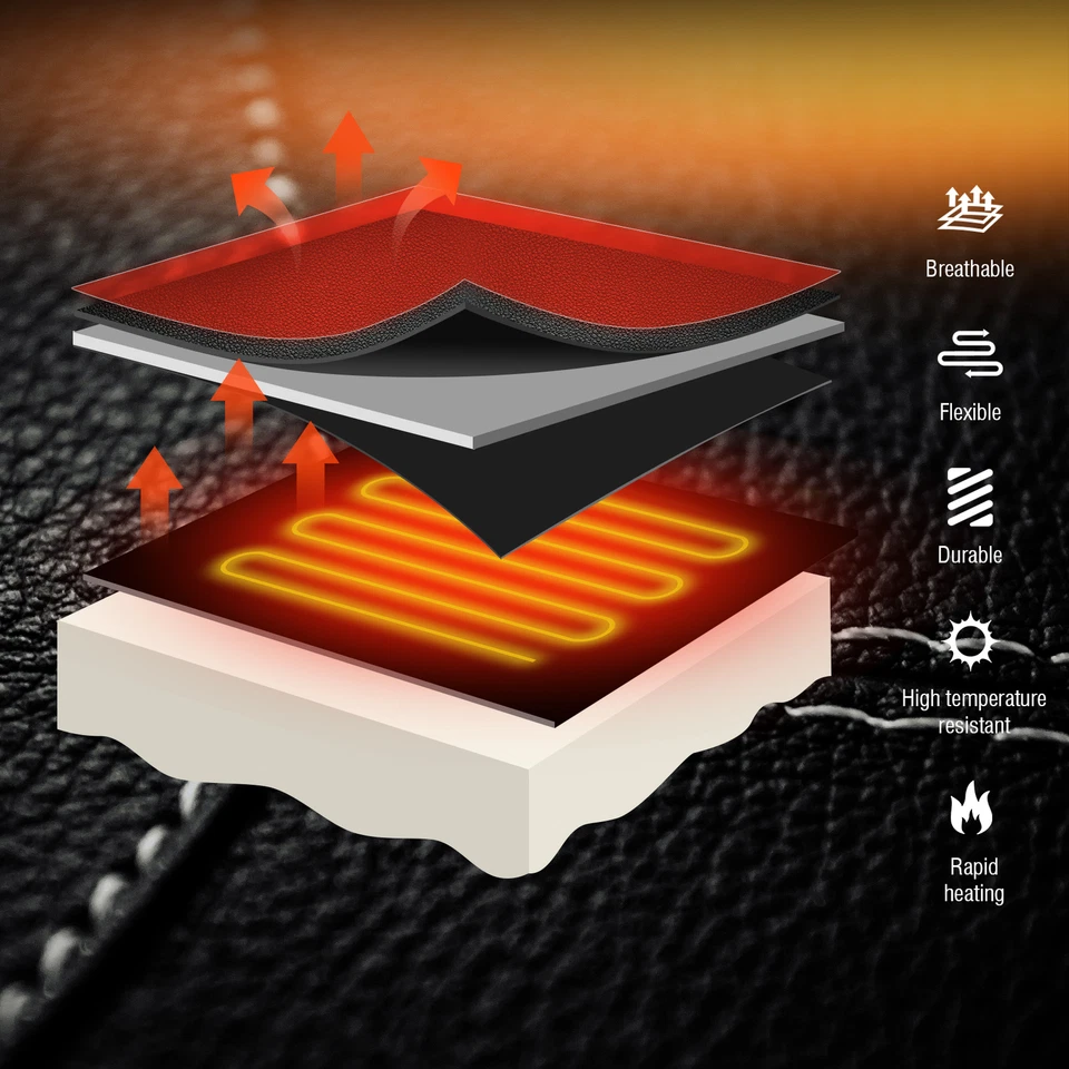 Asiento de conductor y pasajero con calefacción para Harley Dyna Low Rider Street Bob 06-17 Foto 3 de 4