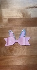 Pink  Sparkly Bunny Hair Bow