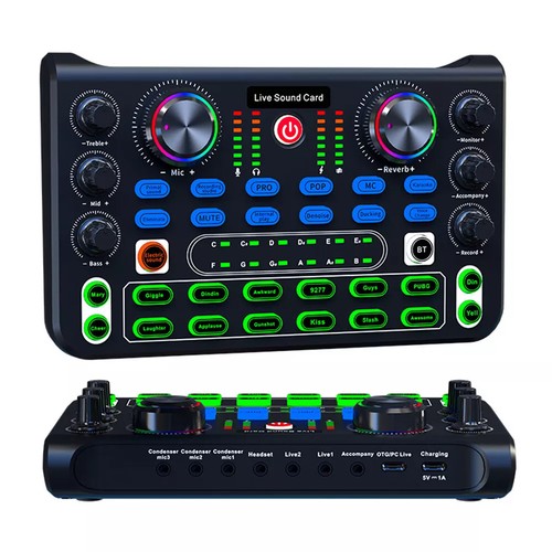 Sound Mixer Microphone Voice Changer For Broadcast Live Streaming Effect PC KTV - Picture 18 of 18